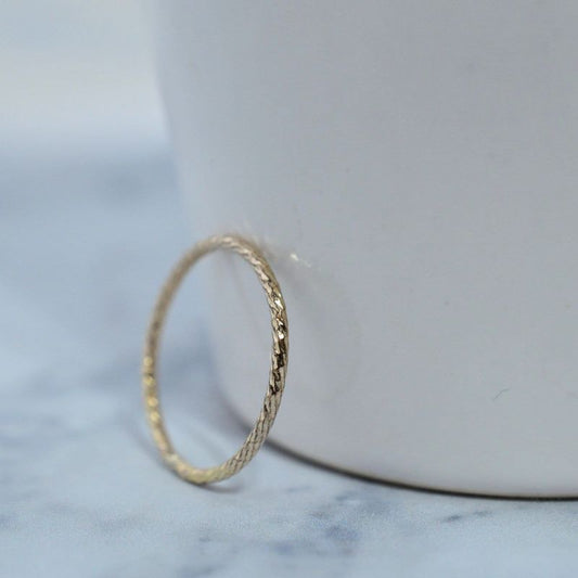 Gold Fill Ultra Skinny Sparkle Ring