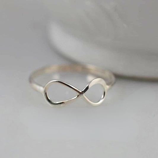 Infinity Ring in Sterling Silve