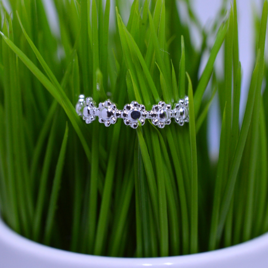 Sterling Silver Daisy Flower Ring
