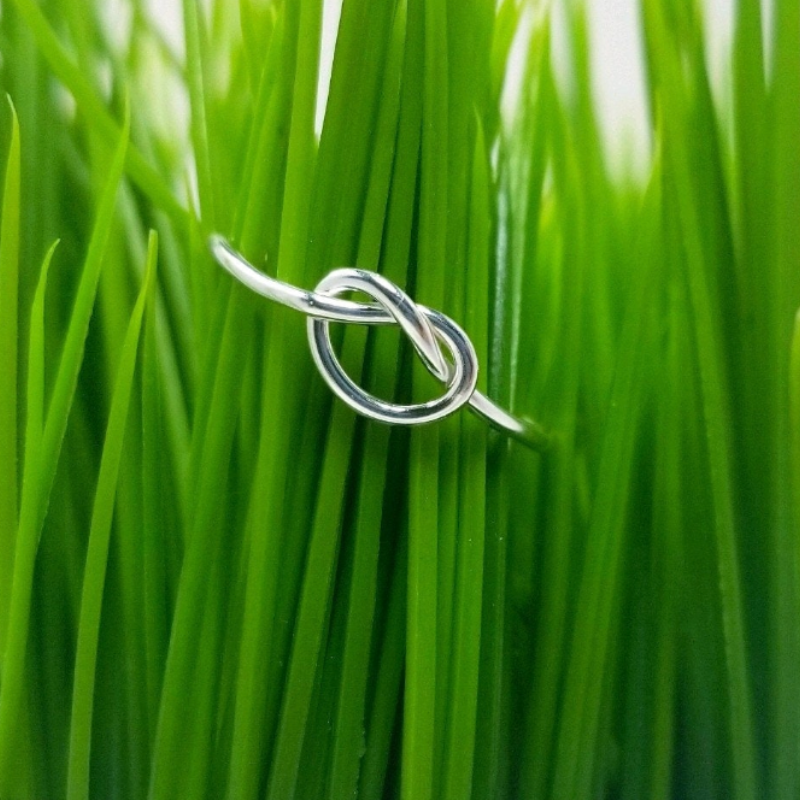 Sterling Silver Love Knot Ring