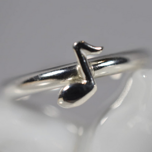Sterling Silver Music Note Ring