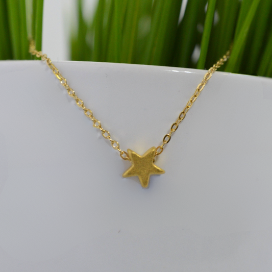 Tiny Gold Fill Star Necklace