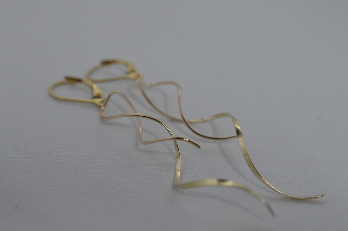 Gold Spiral Earrings