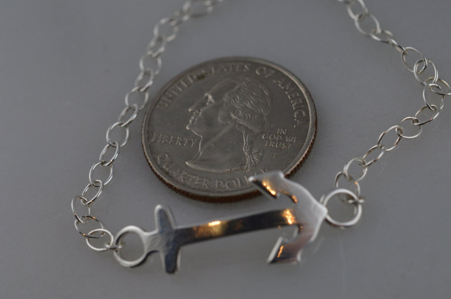 Sterling Silver Anchor Bracelet
