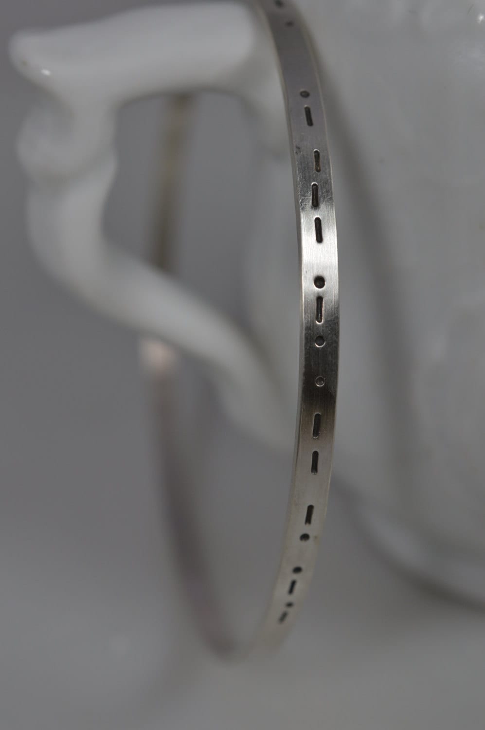 Sterling Silver Custom Morse Code Bangle Bracelet