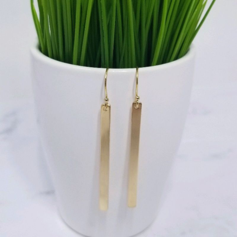 Gold Fill Bar Earrings