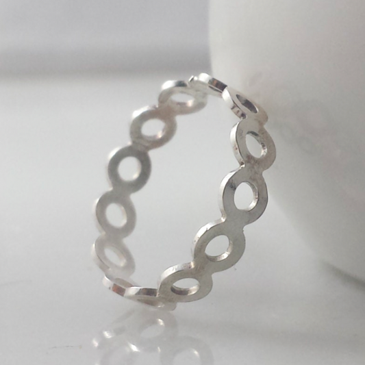 Sterling Silver Open Circles Ring