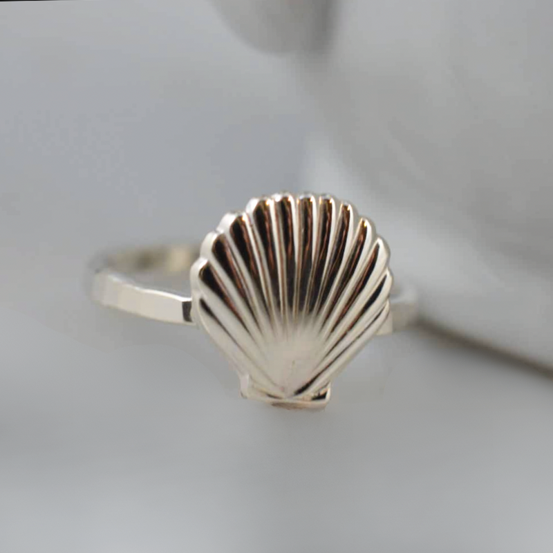 Sterling Silver Seashell Ring