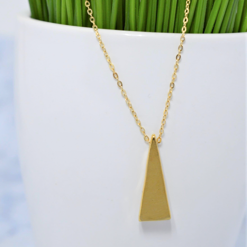 Gold Triangle Necklace