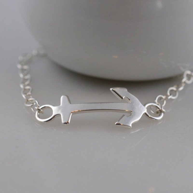 Sterling Silver Anchor Bracelet