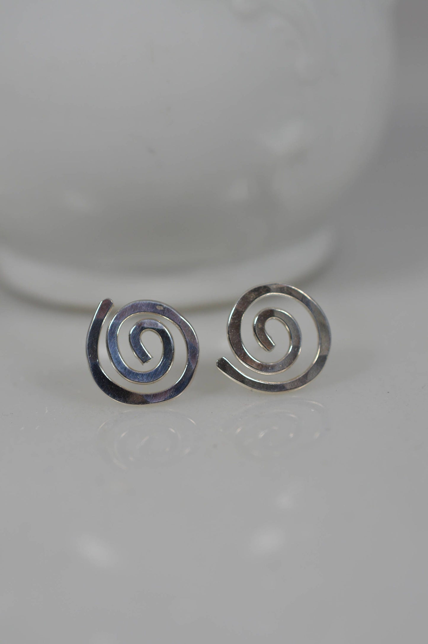 Sterling Silver Spiral Earrings