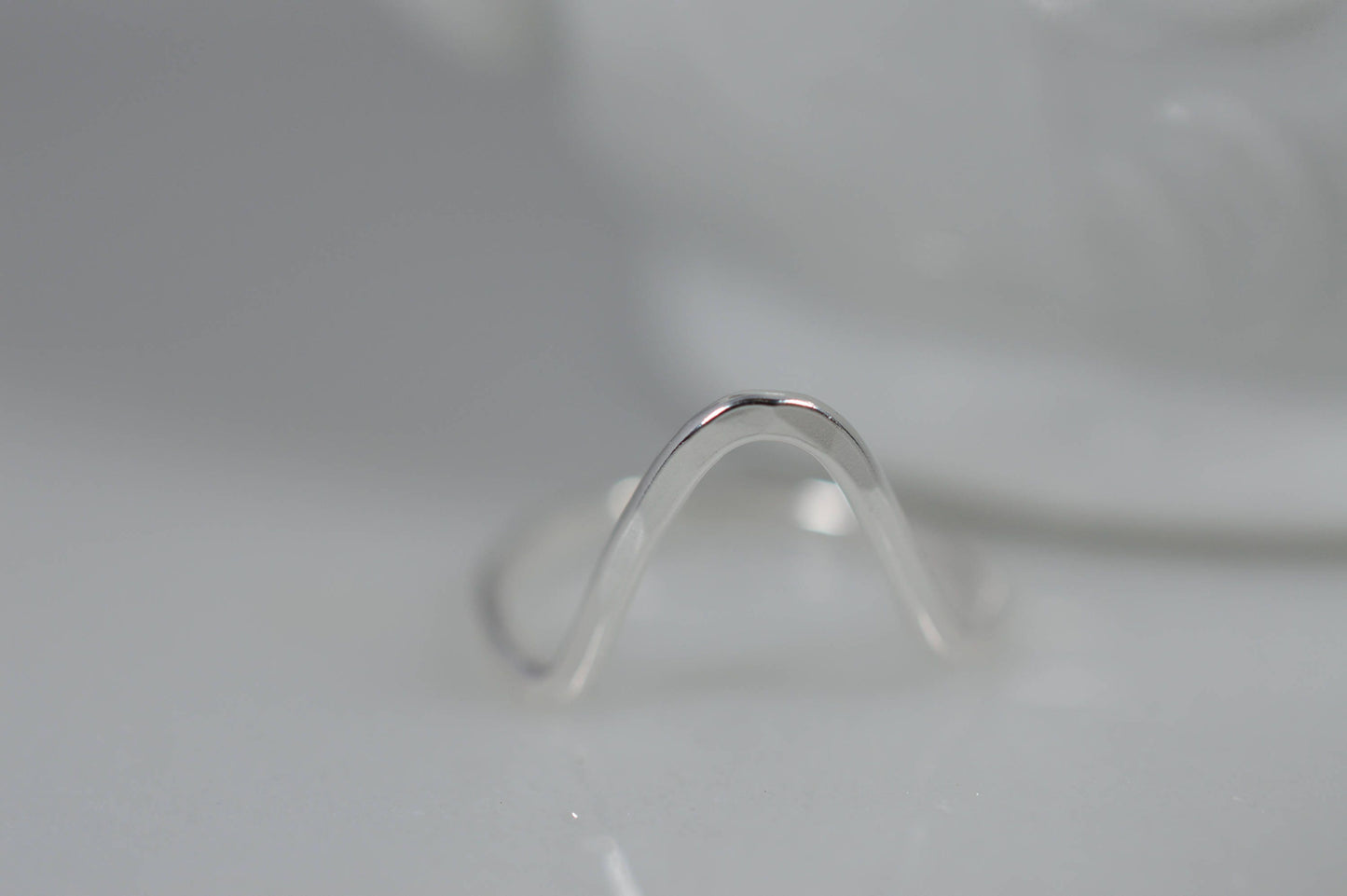 SterlingSilver Hammered Arch Ring