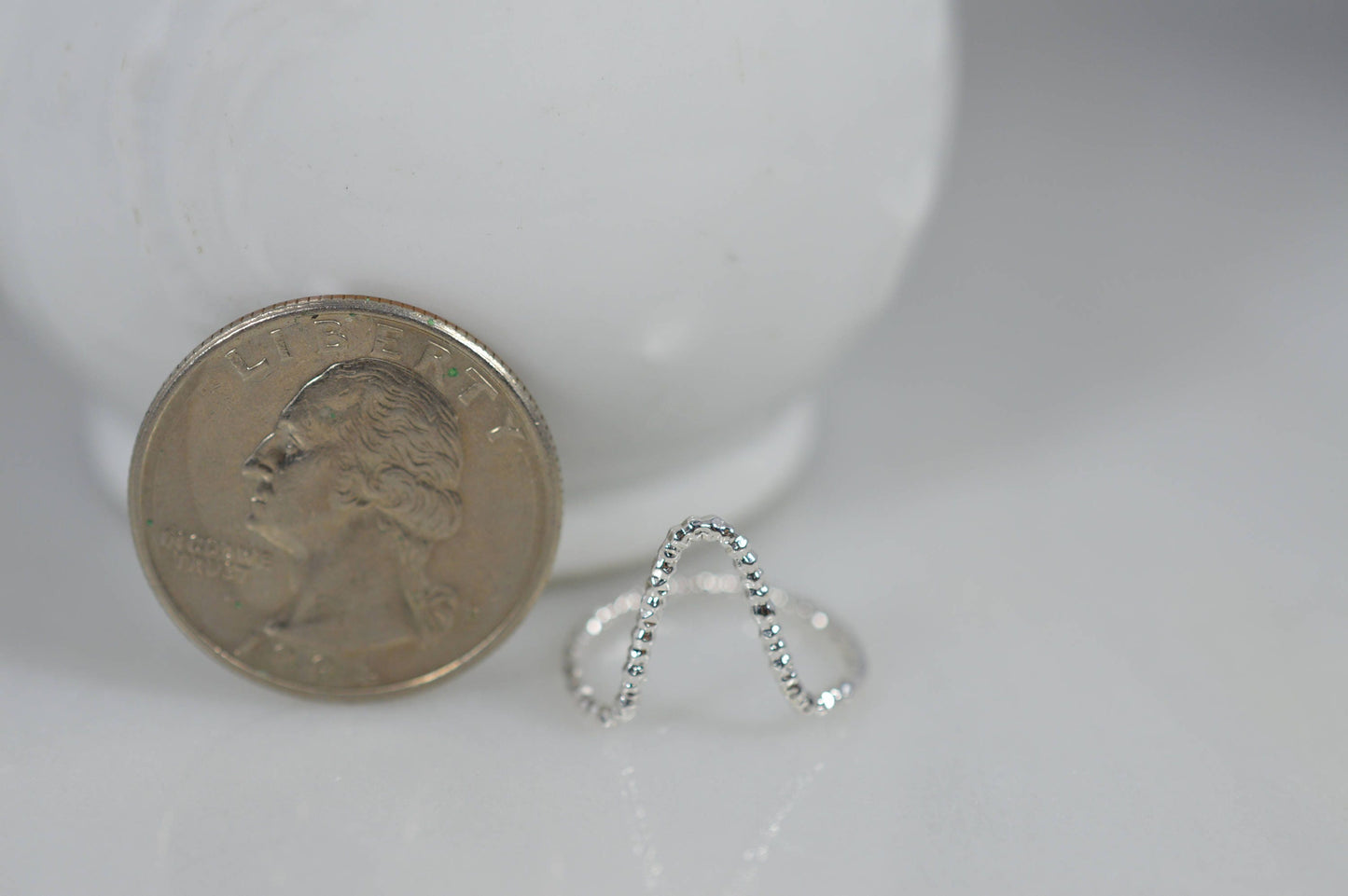 Sterling Silver Starburst Arch Ring