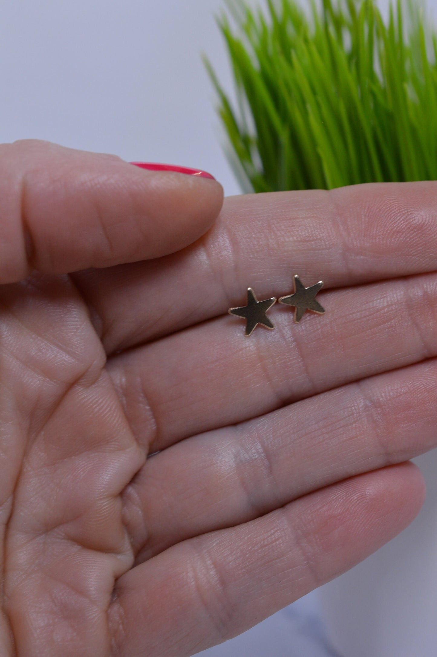 Small Gold Fill Star Earrings