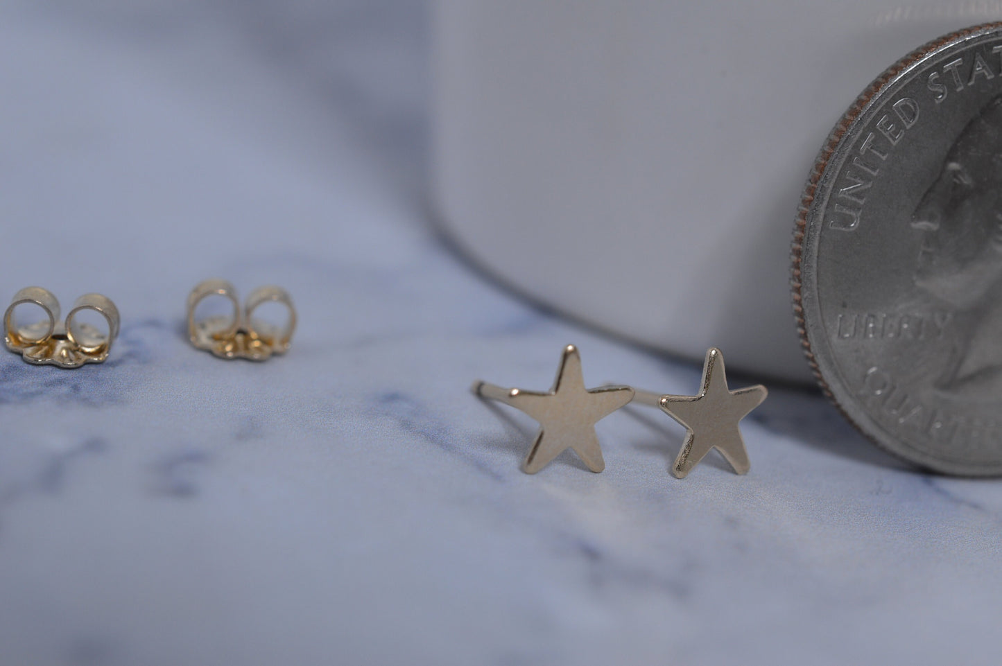 Small Gold Fill Star Earrings