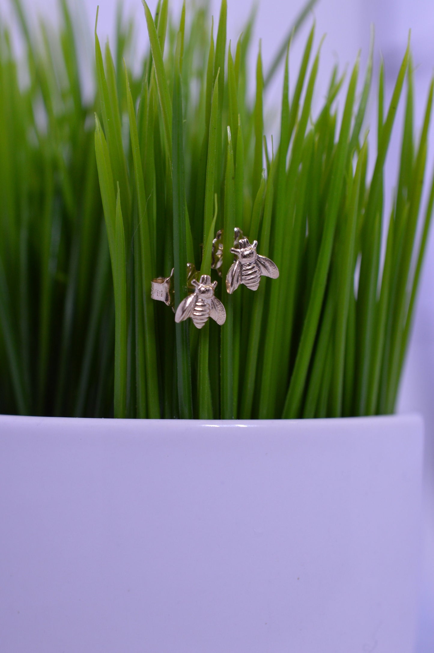 Gold Fill Bee Earring Studs