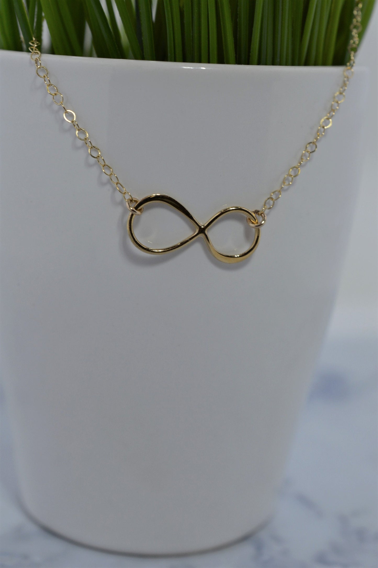 Gold Fill Infinity Necklace