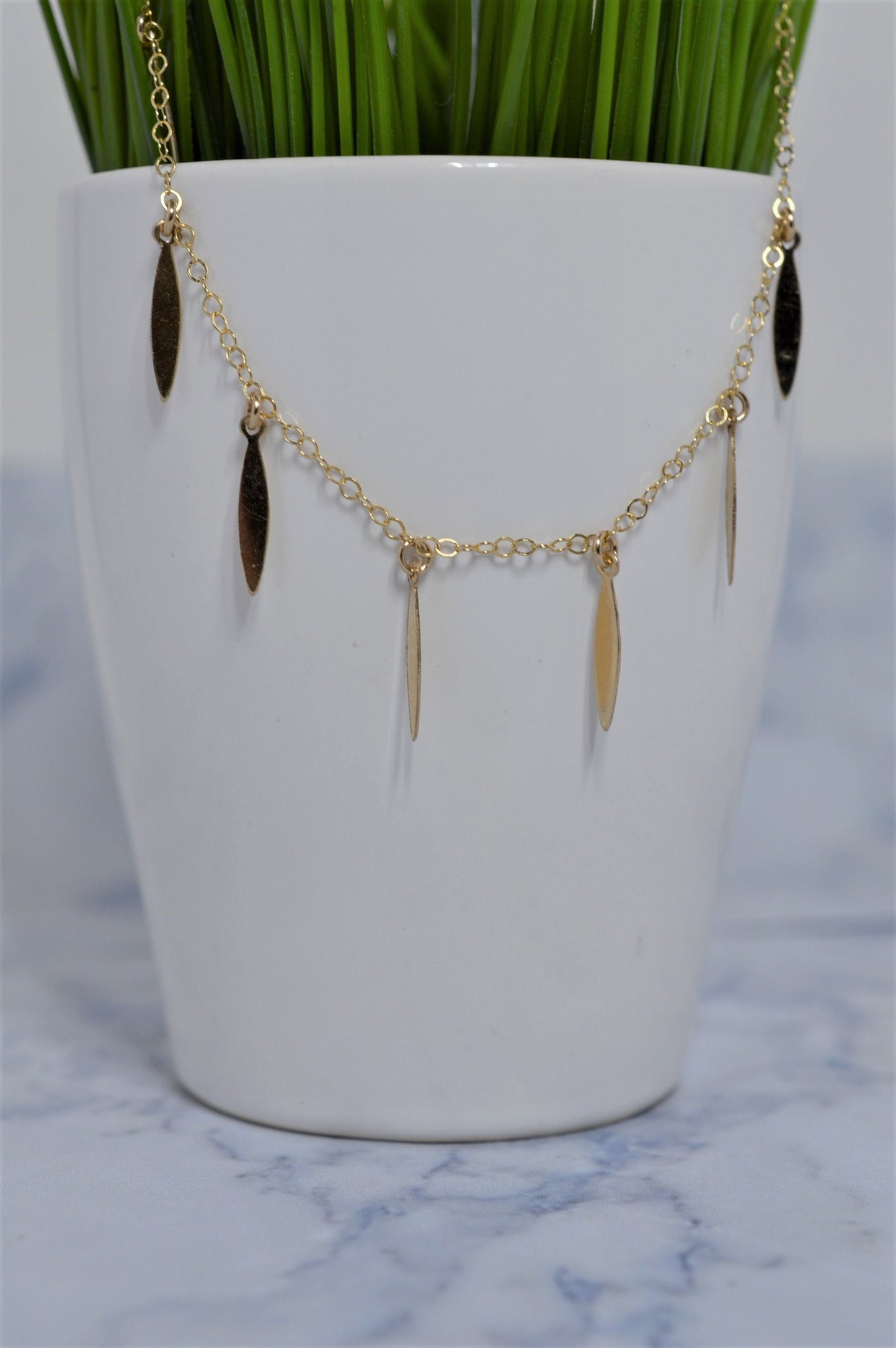 Gold Fill Fringe Necklace