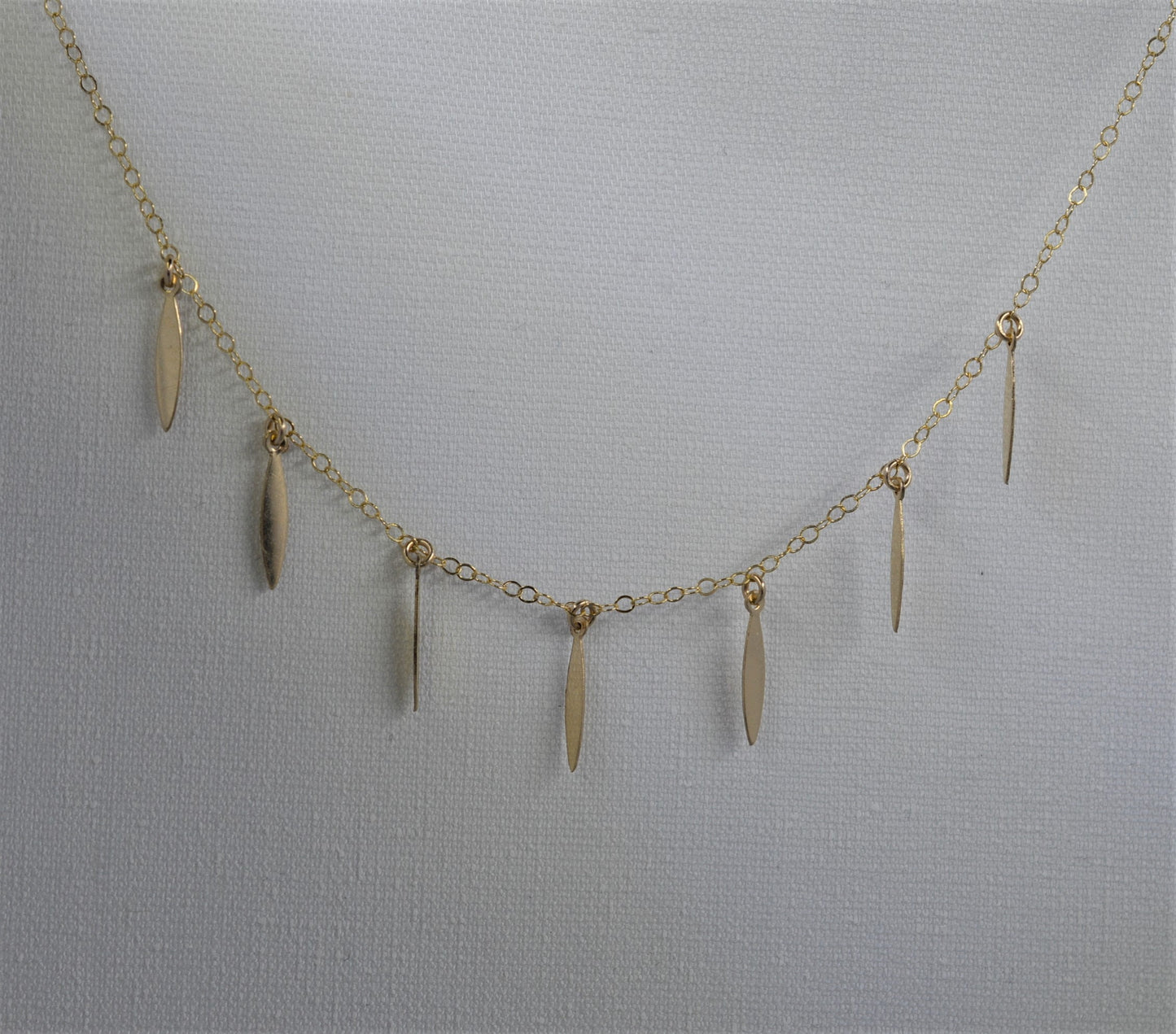 Gold Fill Fringe Necklace