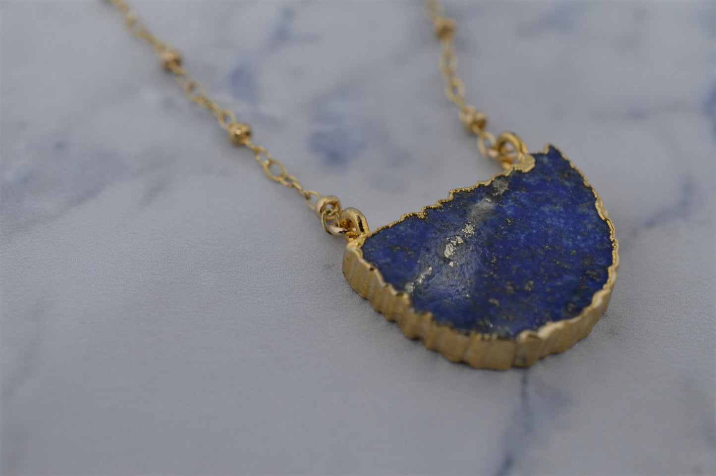 Gold Fill Lapis Lazuli Necklace