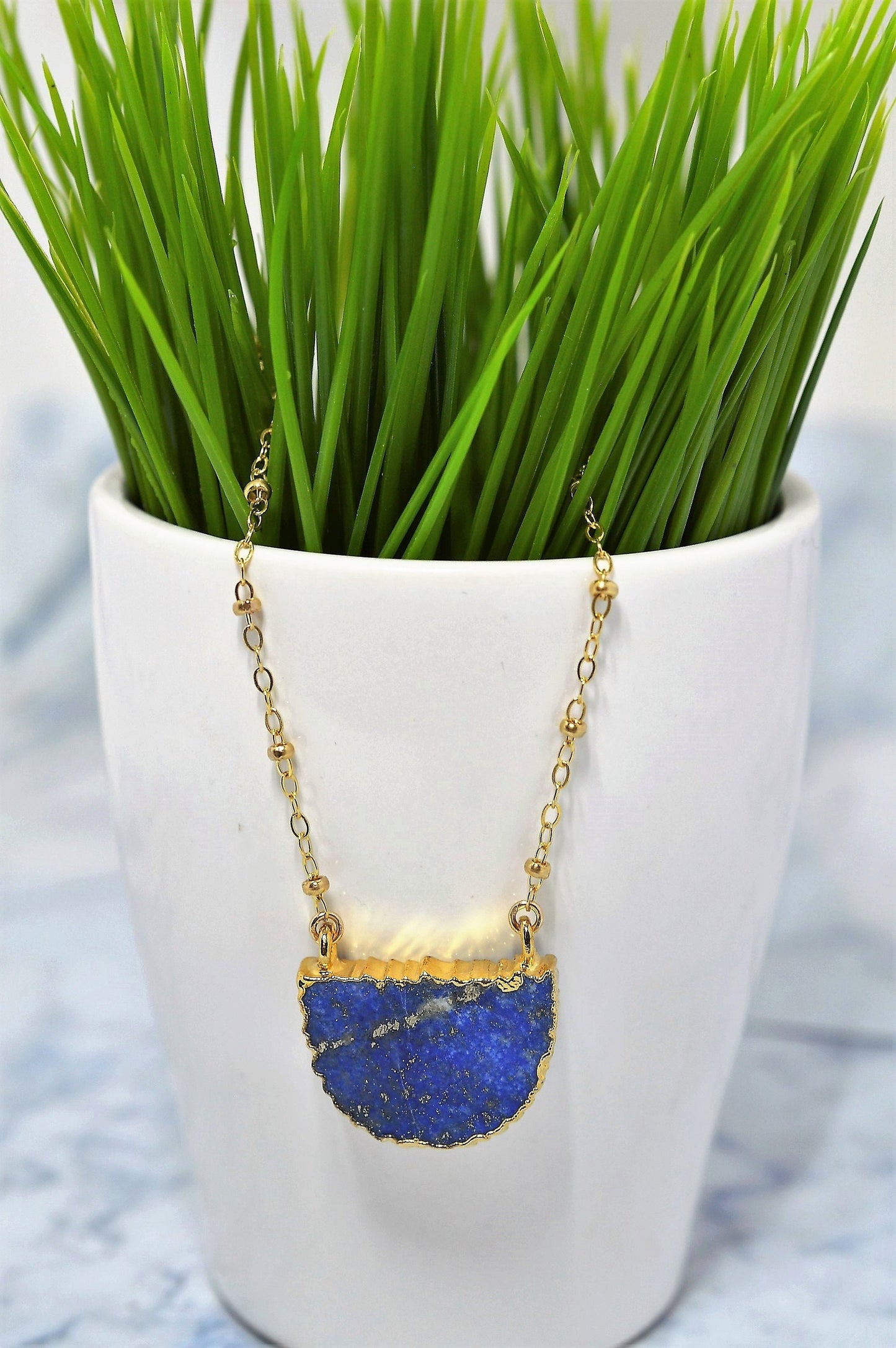 Gold Fill Lapis Lazuli Necklace