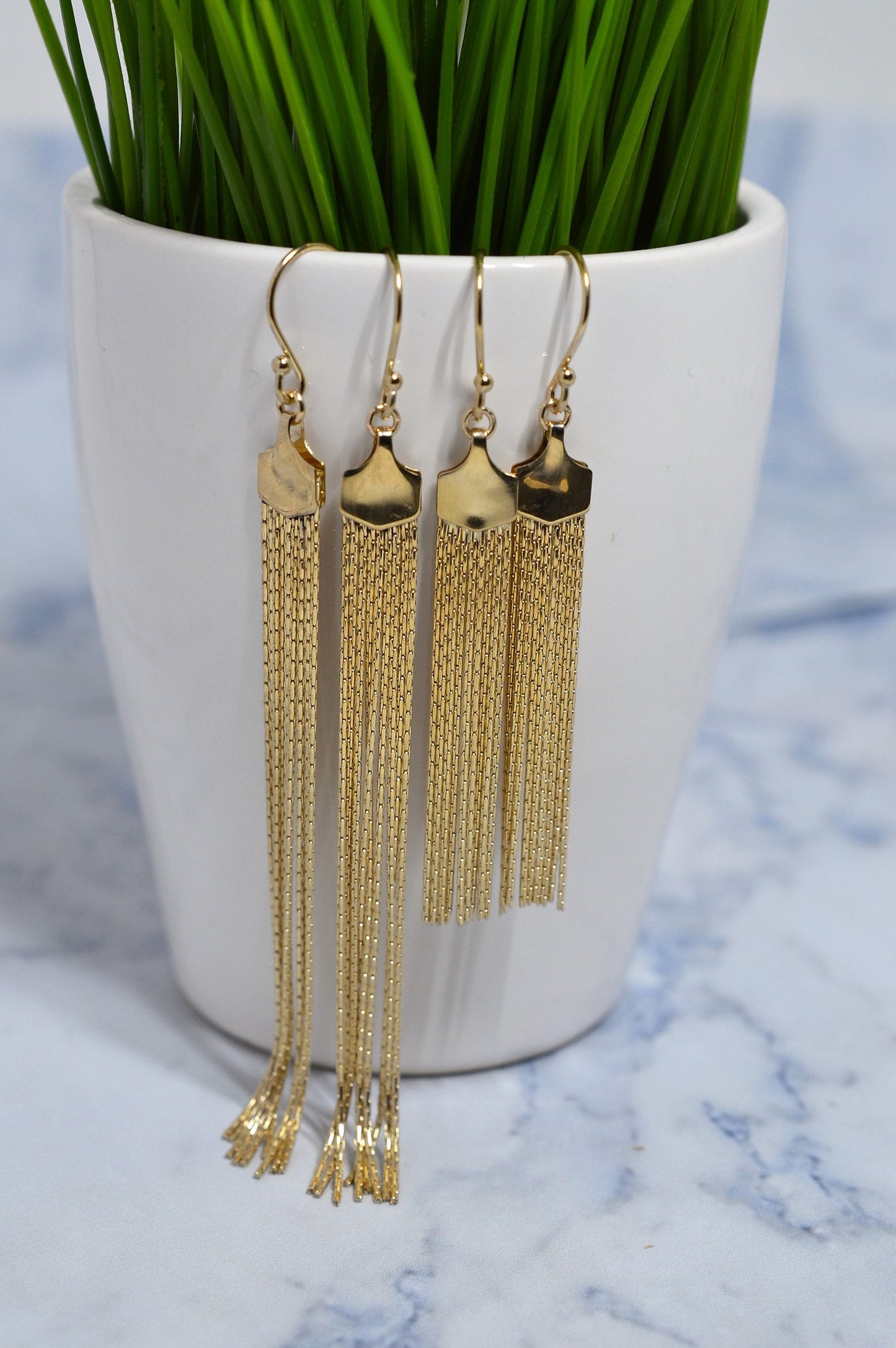 Gold Fill Tassel Earrings