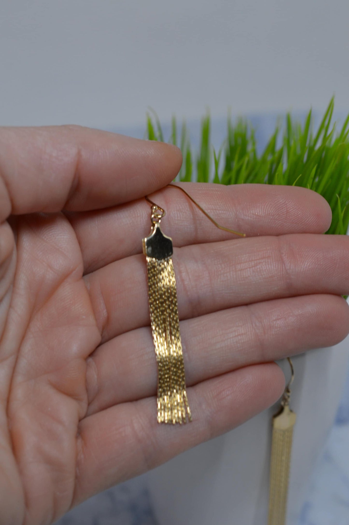 Gold Fill Tassel Earrings