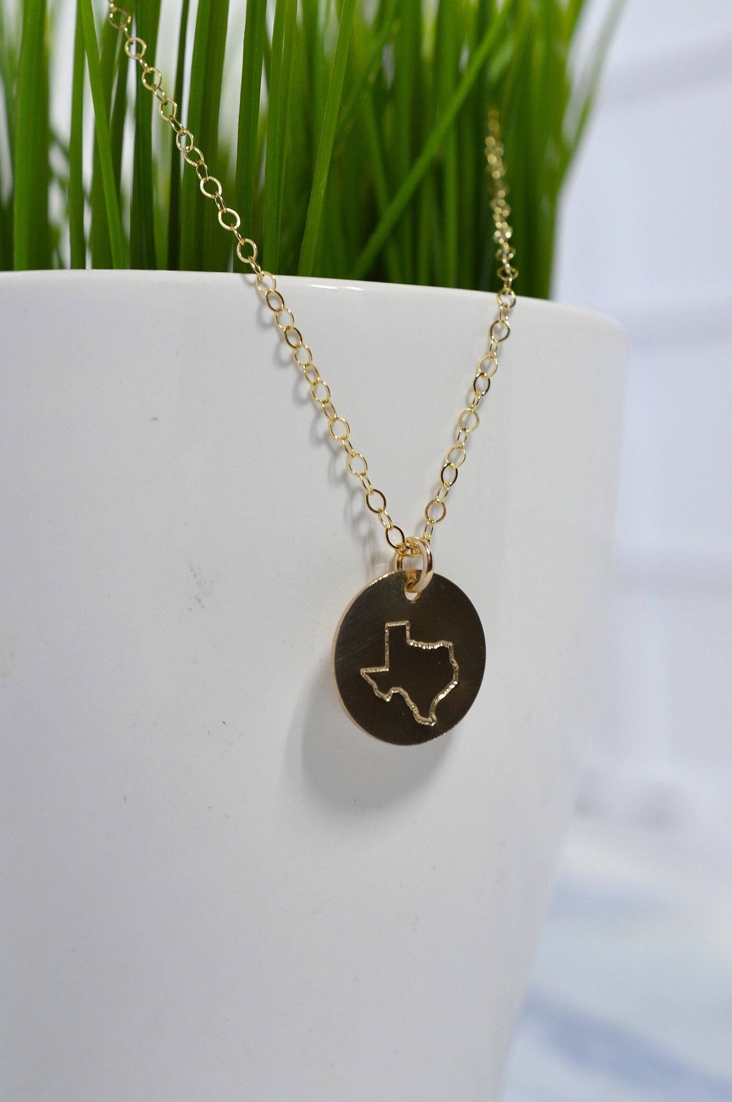 Gold State Charm Necklace