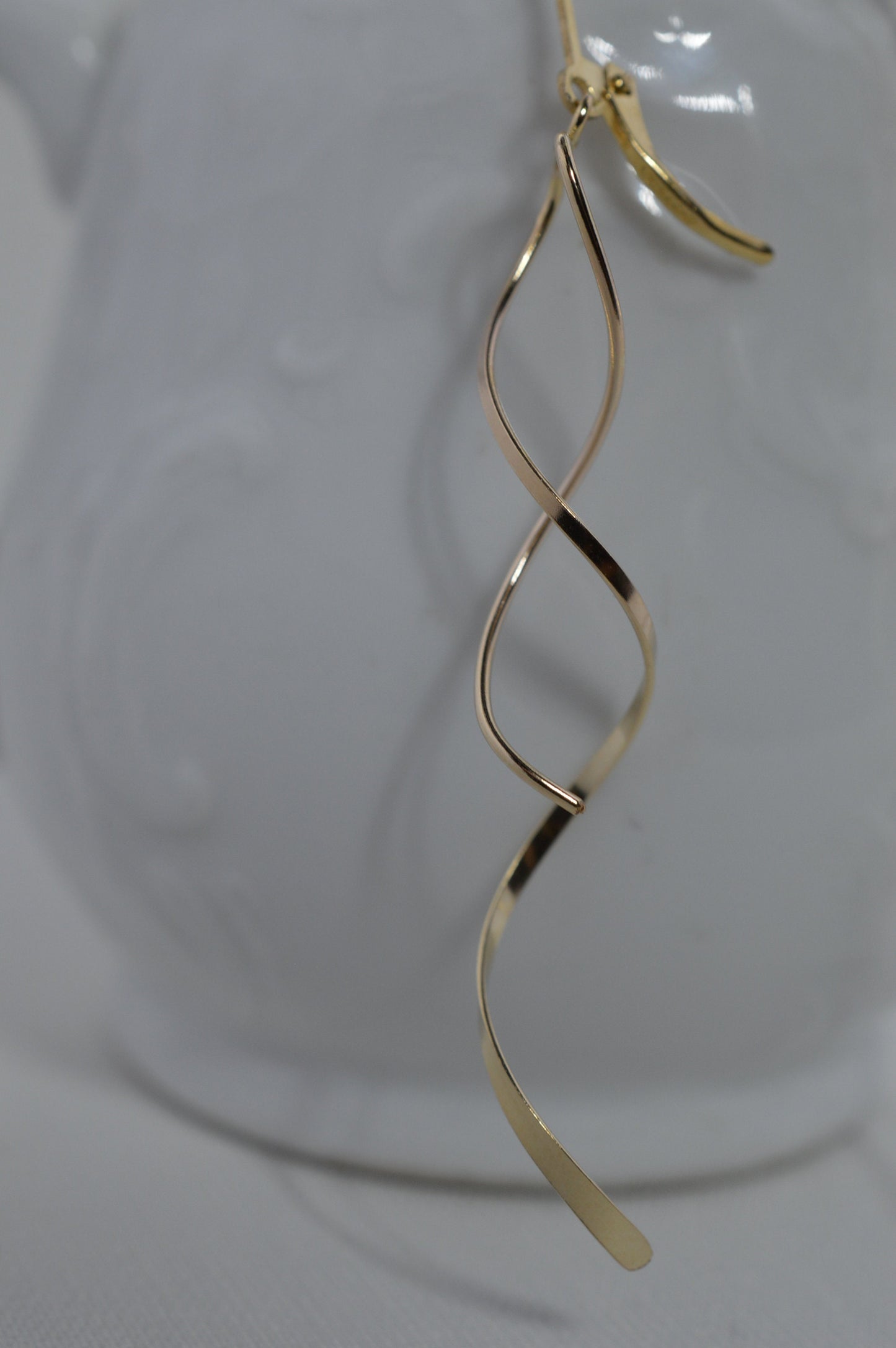 Gold Spiral Earrings