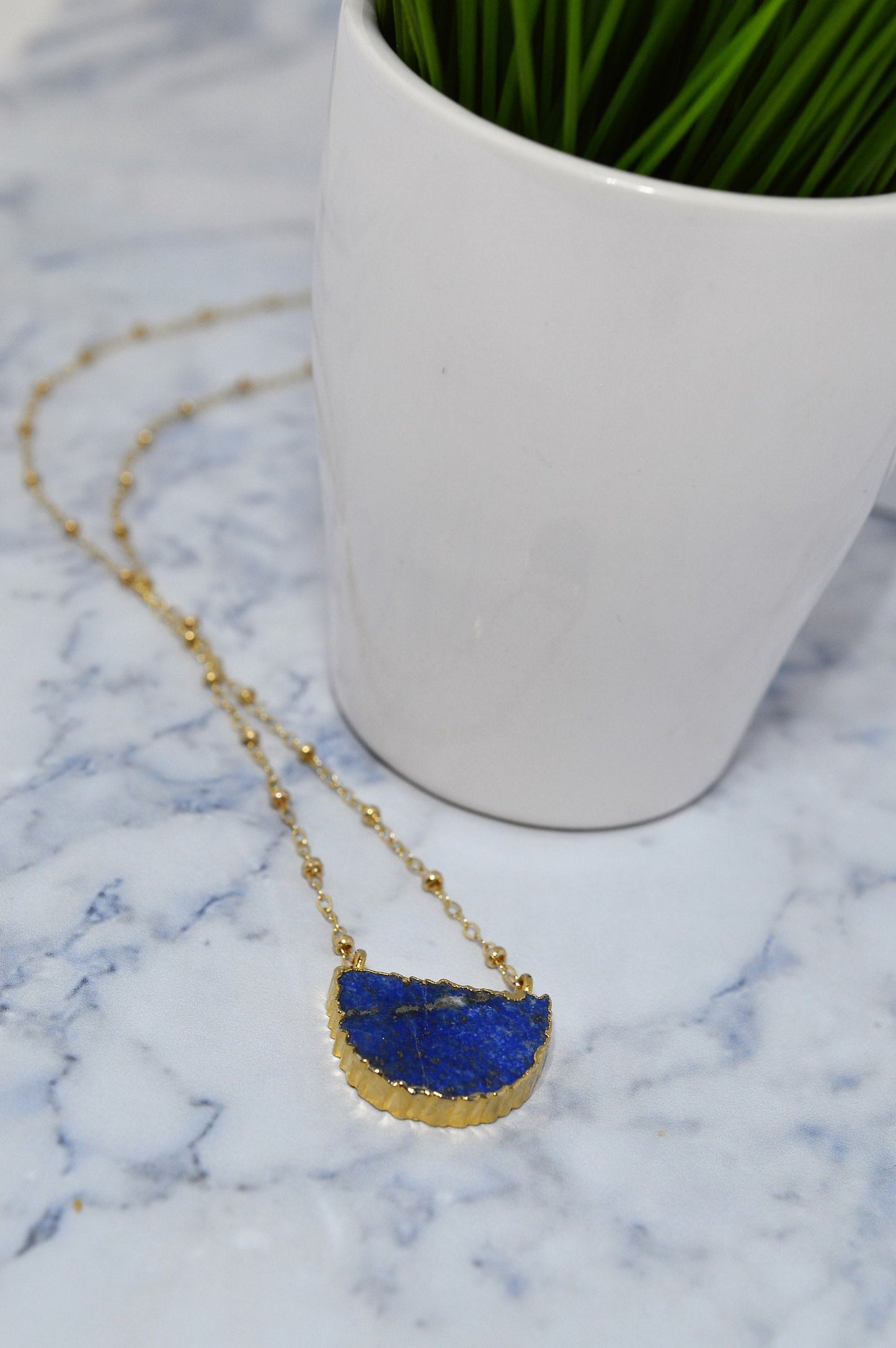 Gold Fill Lapis Lazuli Necklace