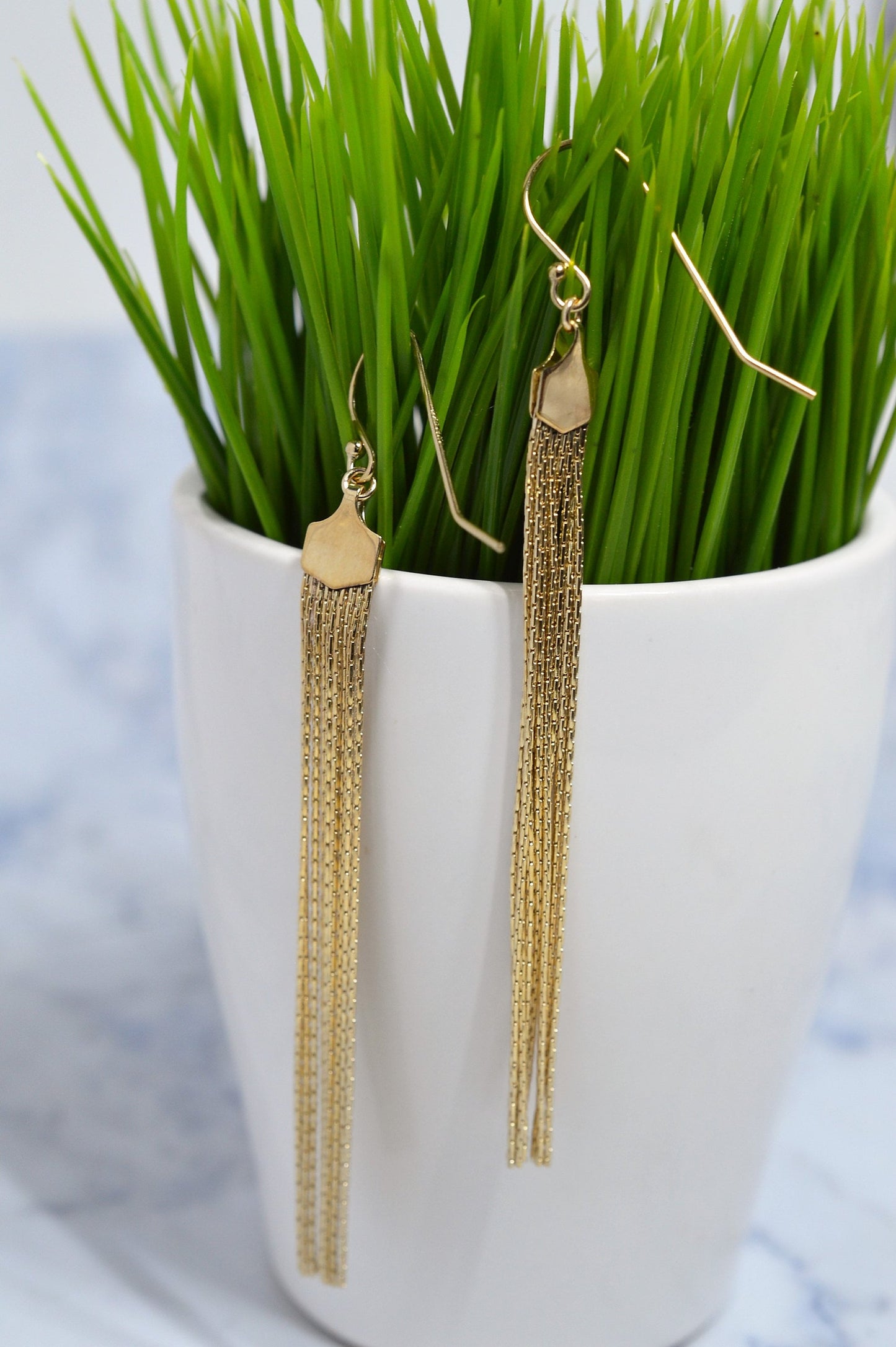 Gold Fill Tassel Earrings