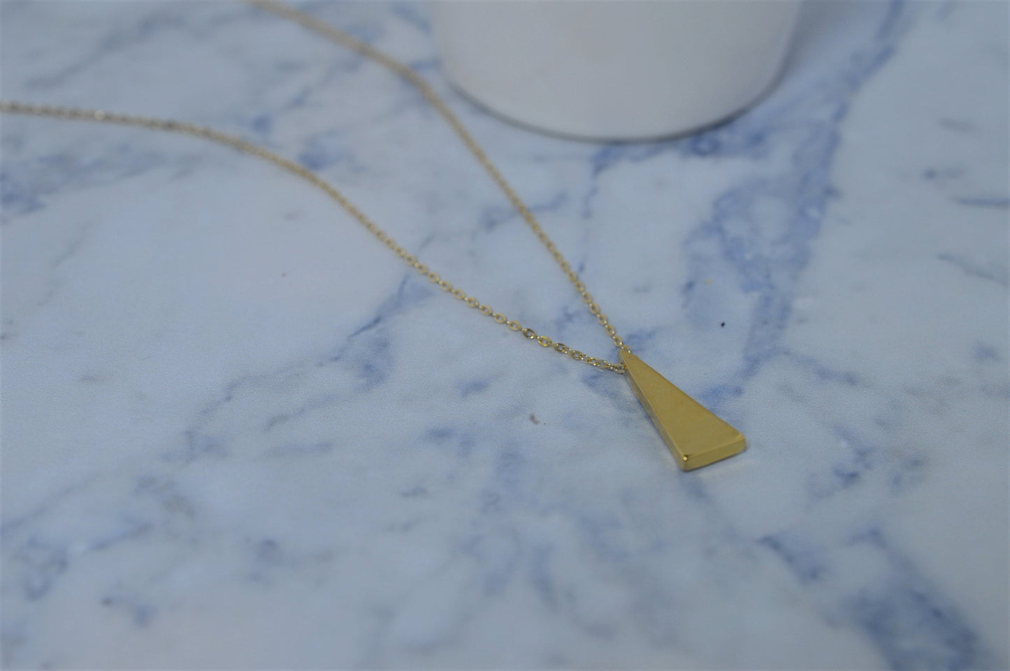 Gold Triangle Necklace