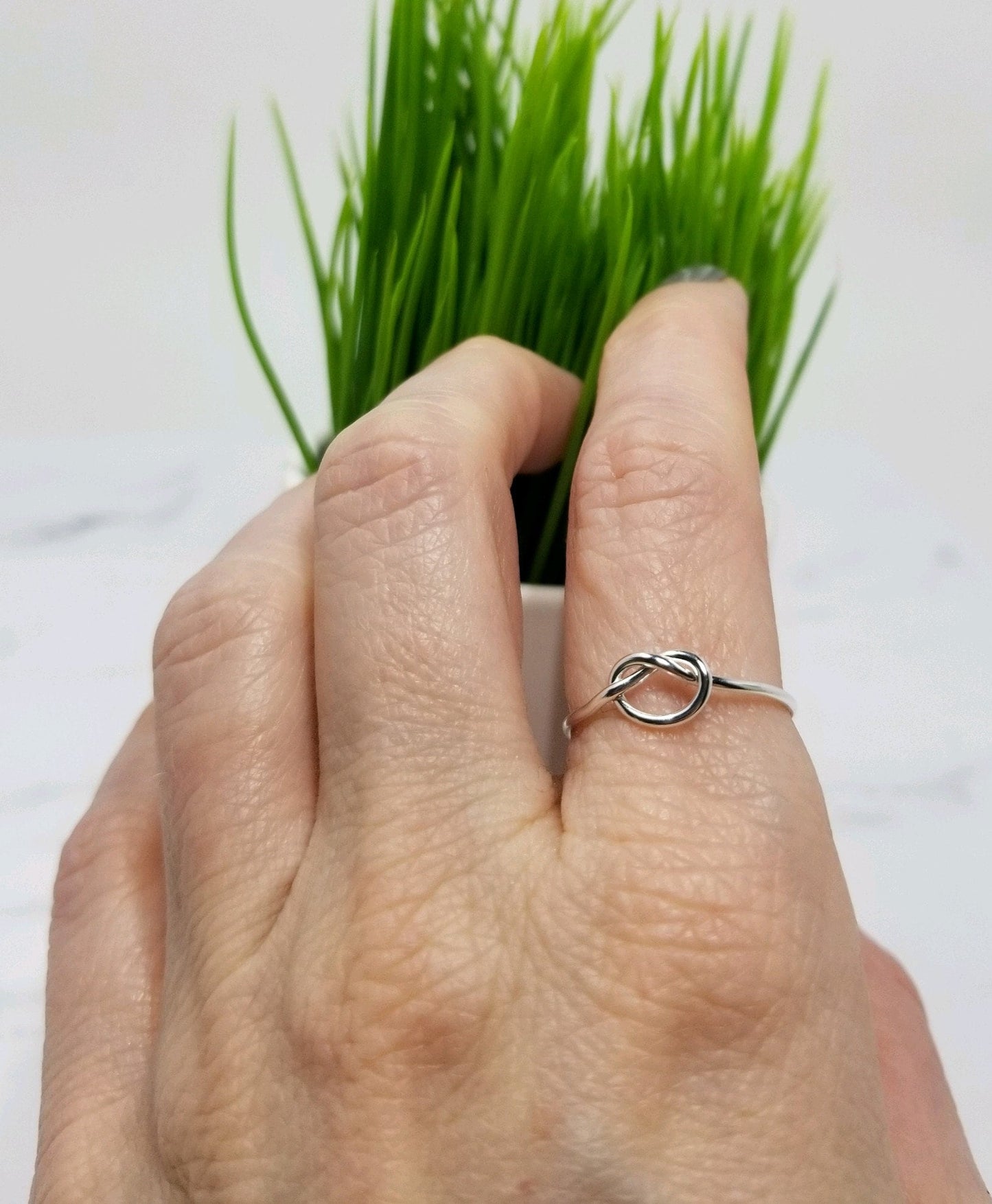 Sterling Silver Love Knot Ring