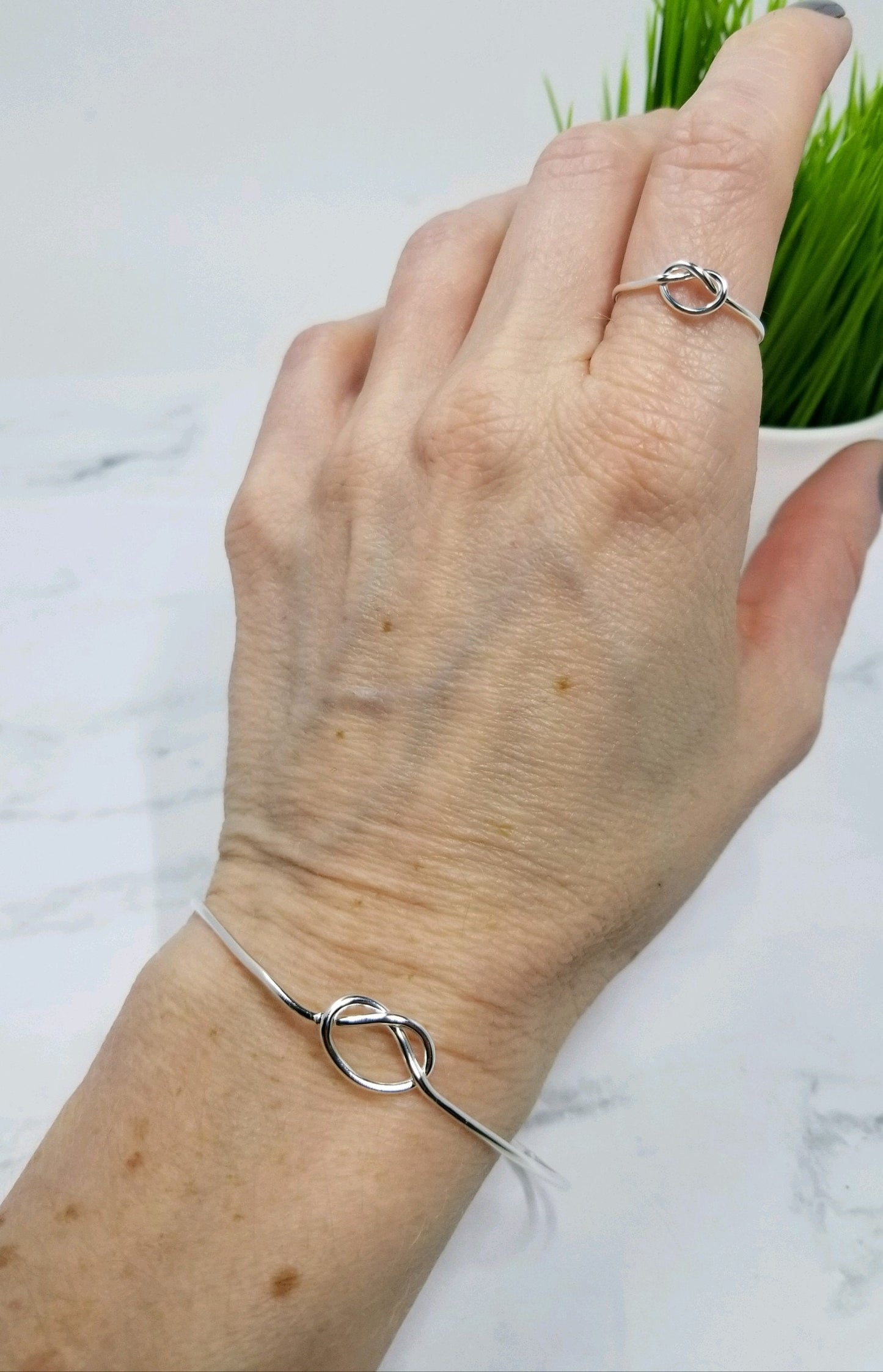 Sterling Silver Love Knot Ring