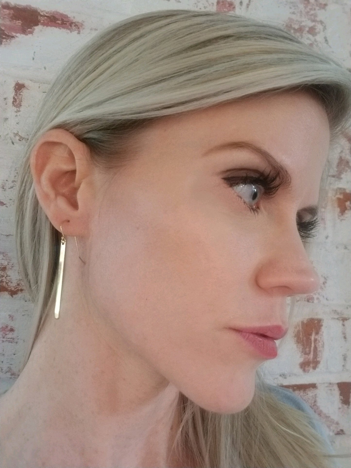Gold Fill Bar Earrings