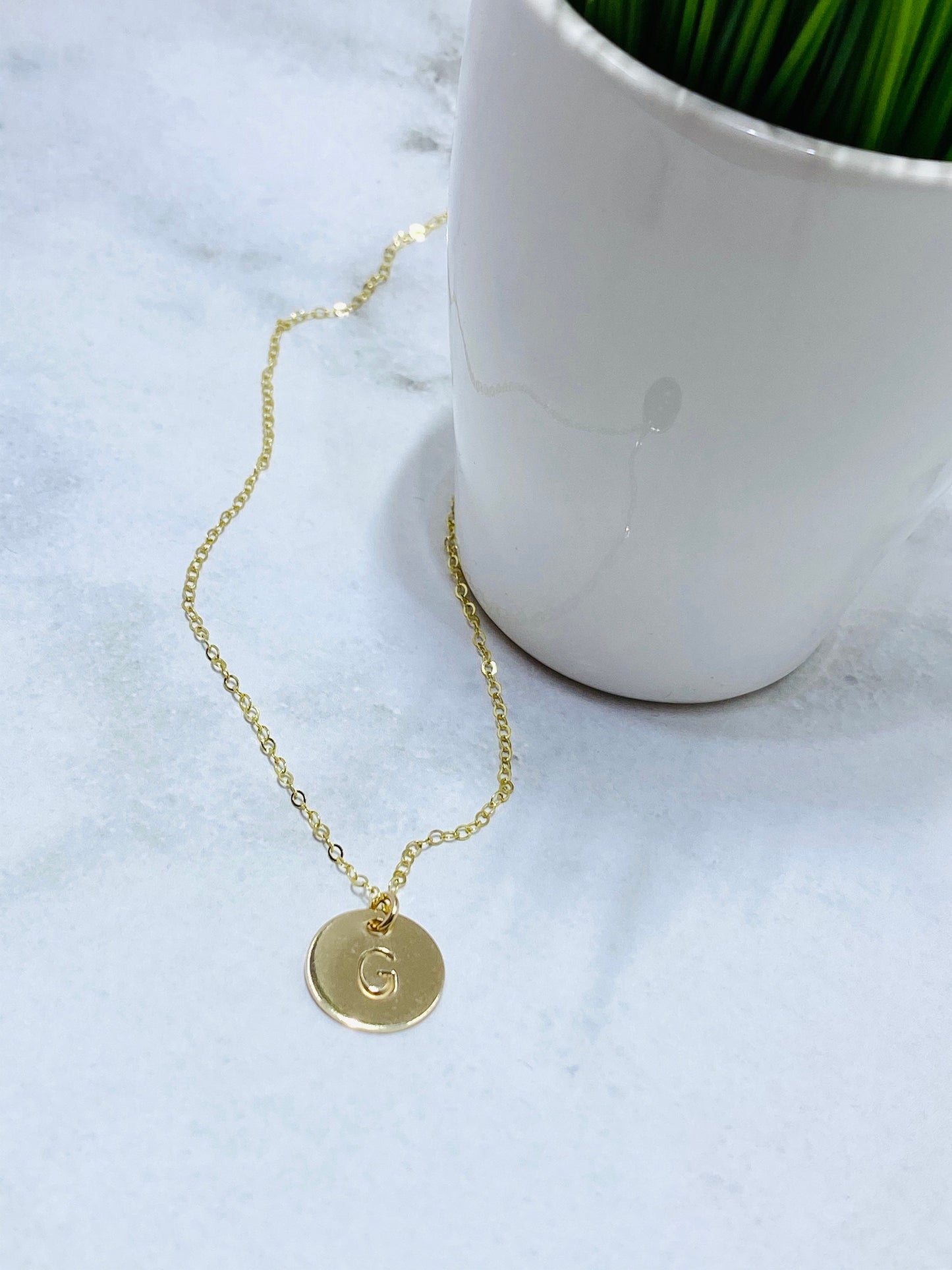 Custom Gold Fill Initial Necklace