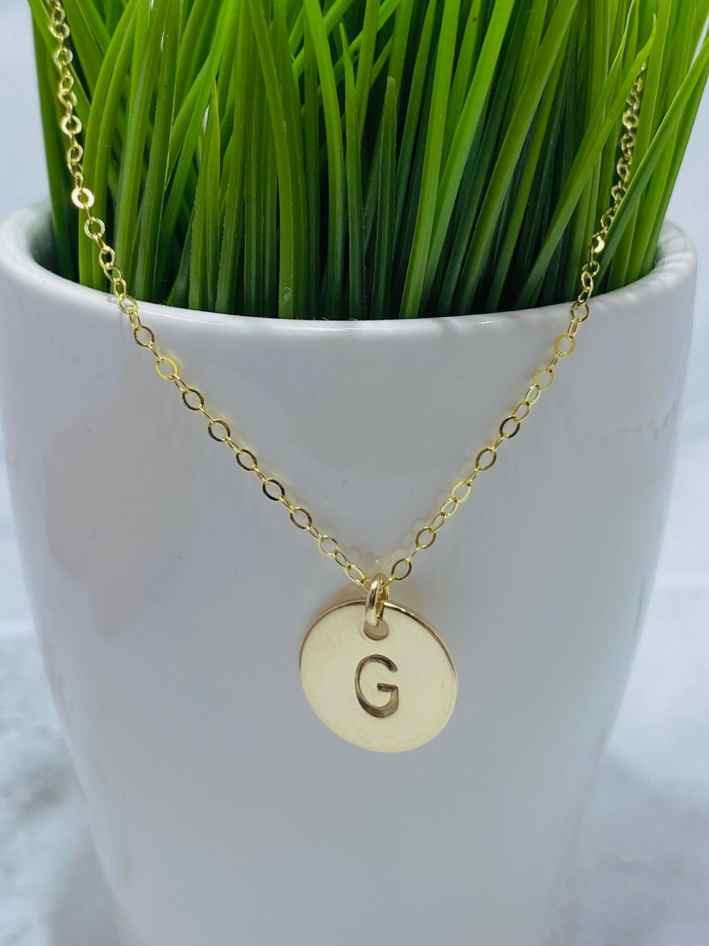 Custom Gold Fill Initial Necklace