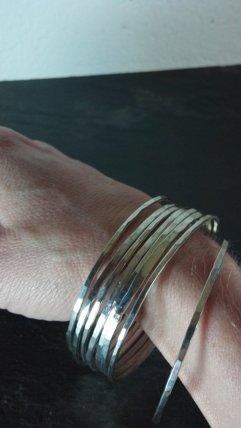 Sterling Silver Bangle Bracelet Set
