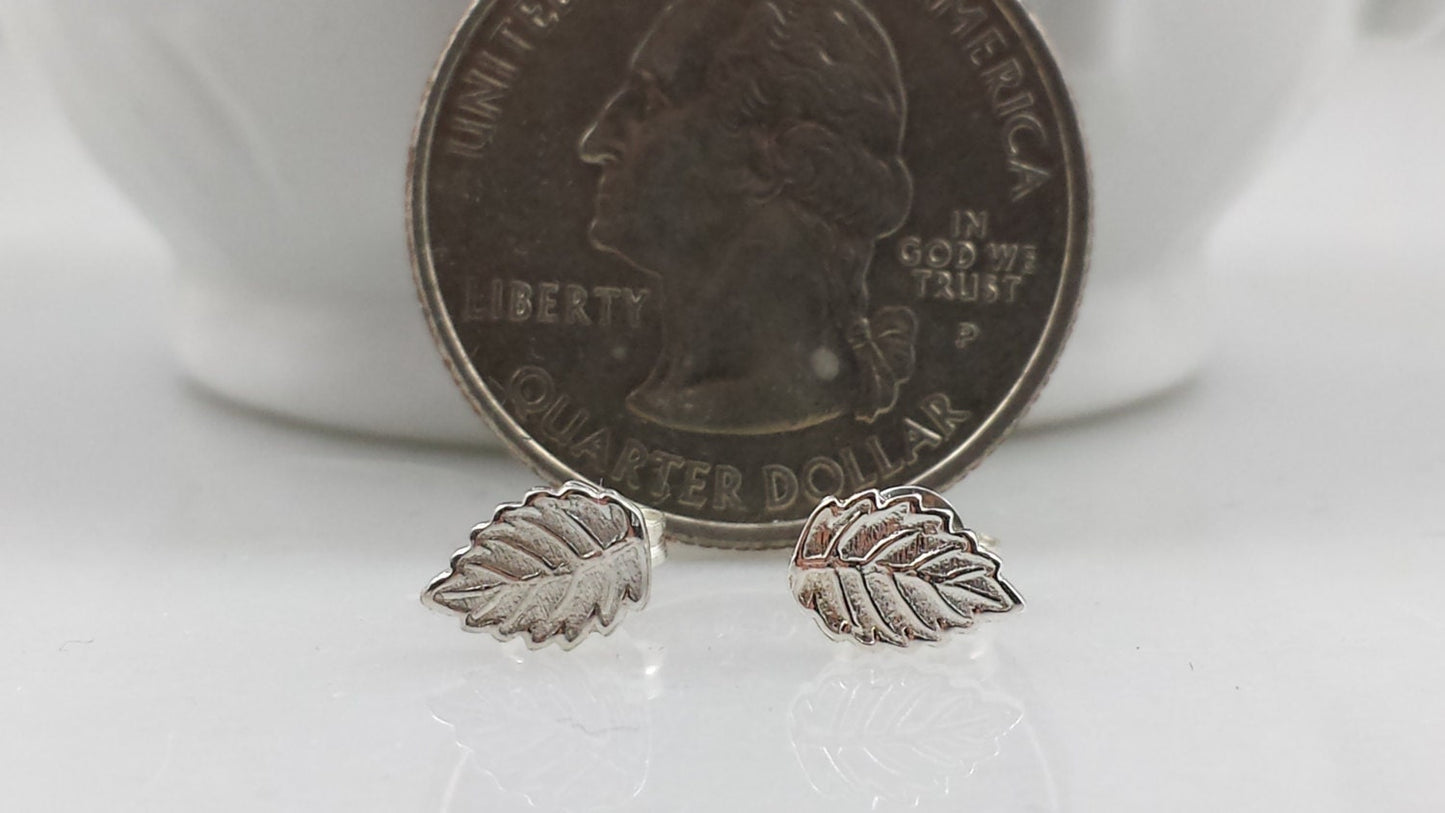 Sterling Silver Leaf Earring