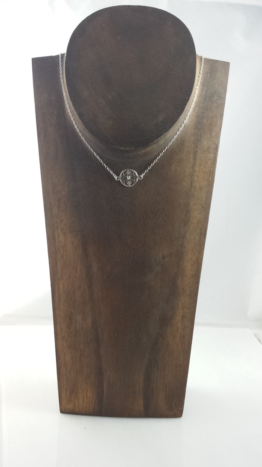 Sterling Silver Floral Filigree Necklace