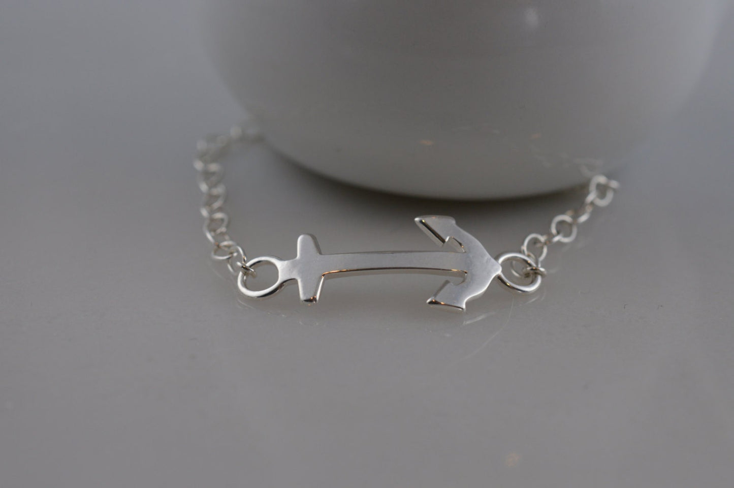 Sterling Silver Anchor Bracelet